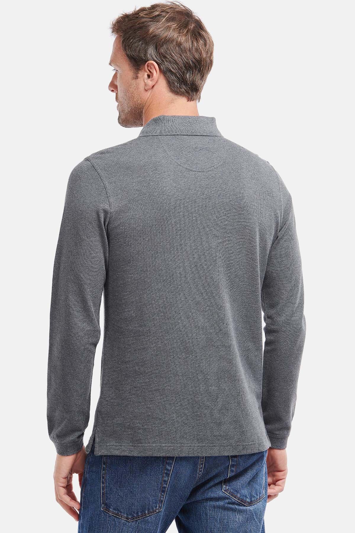 Essential Long-Sleeve Polo Shirt