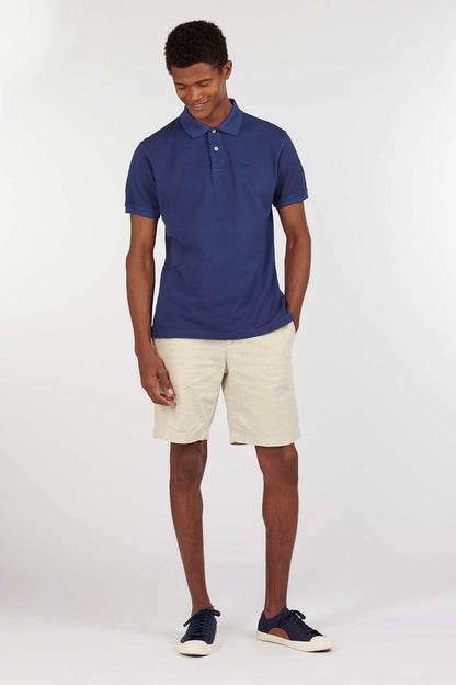 Washed-Out Sports Polo Shirt