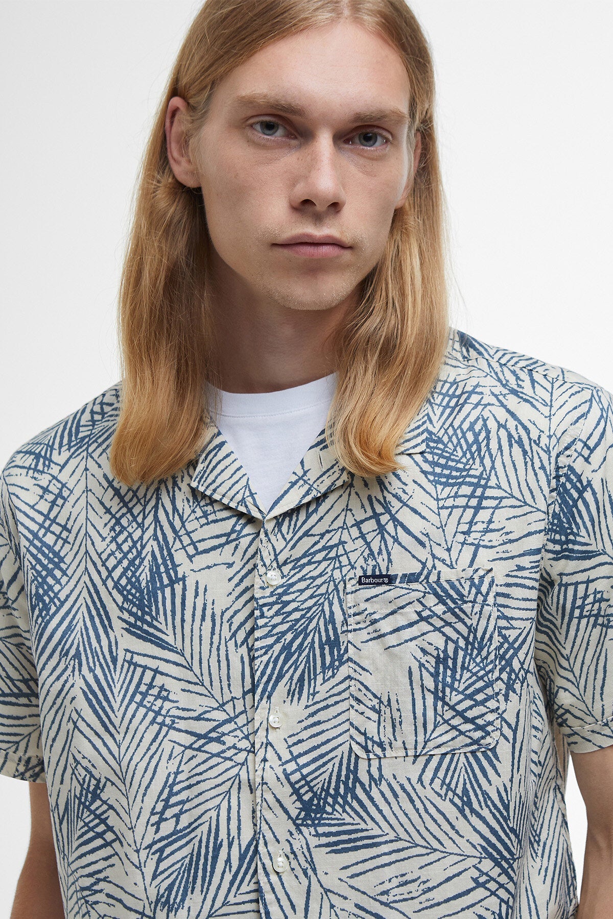 Falmouth Printed Regular Short-Sleeved Shirt