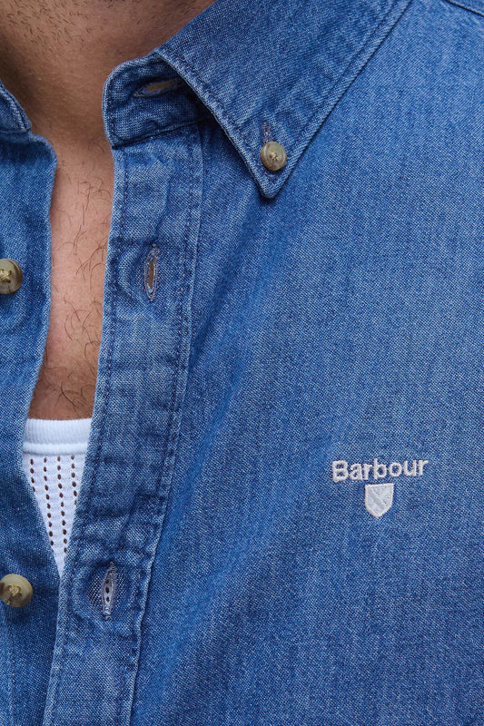 Denim Crest Tailored Long-Sleeved Shirt